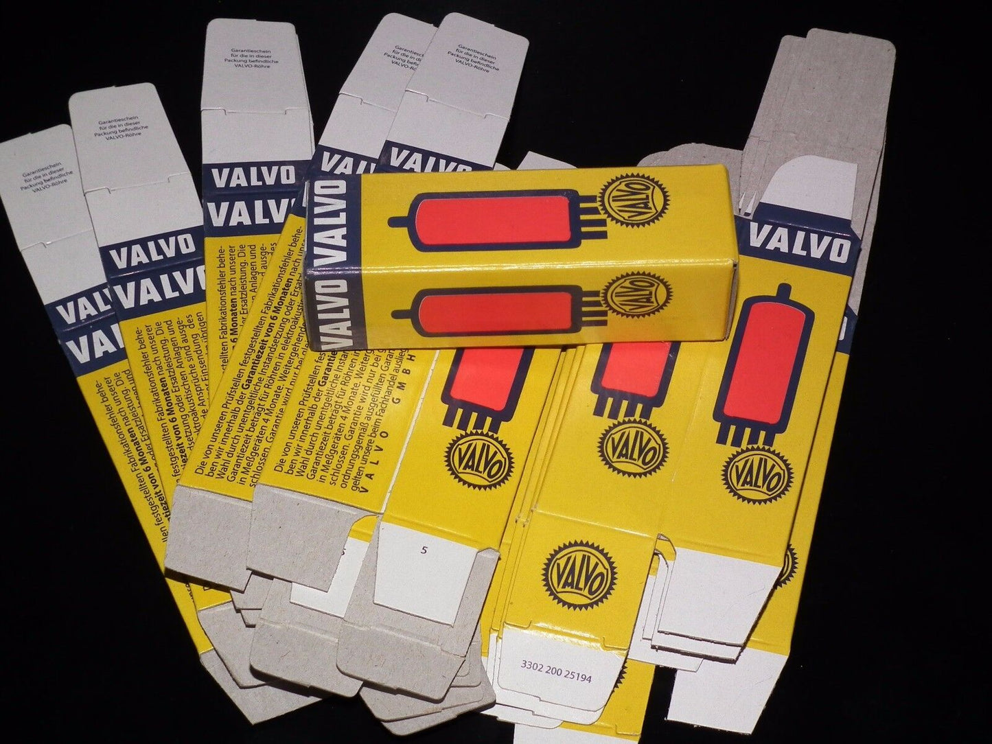 100 pcs Valvo Tube Boxes for Audio tubes ECC81 ECC83 E88CC EL84 ECC803S 6922