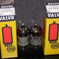 ECC81 12AT7 Valvo  (Used, matched pair) Siemens Halske Munich tube plant 60s