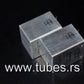Two vintage Siemens PIO capacitors 2x2 uF 160V Klangfilm Made in West Germany