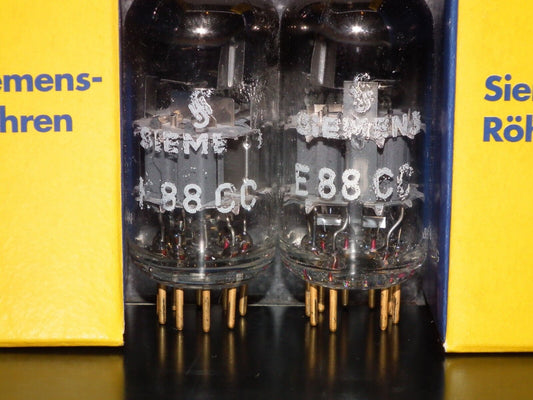 Platinum Matched Pair Siemens E88CC Used Tested NOS Dual Stage Getter A2 7H Code