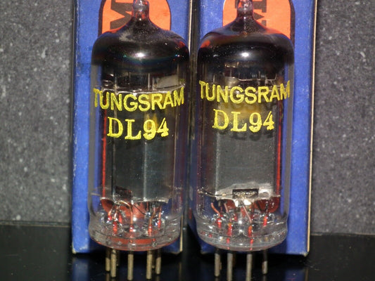 DL94 Tungsram 3V4 NOS Platinum matched pair rare old type