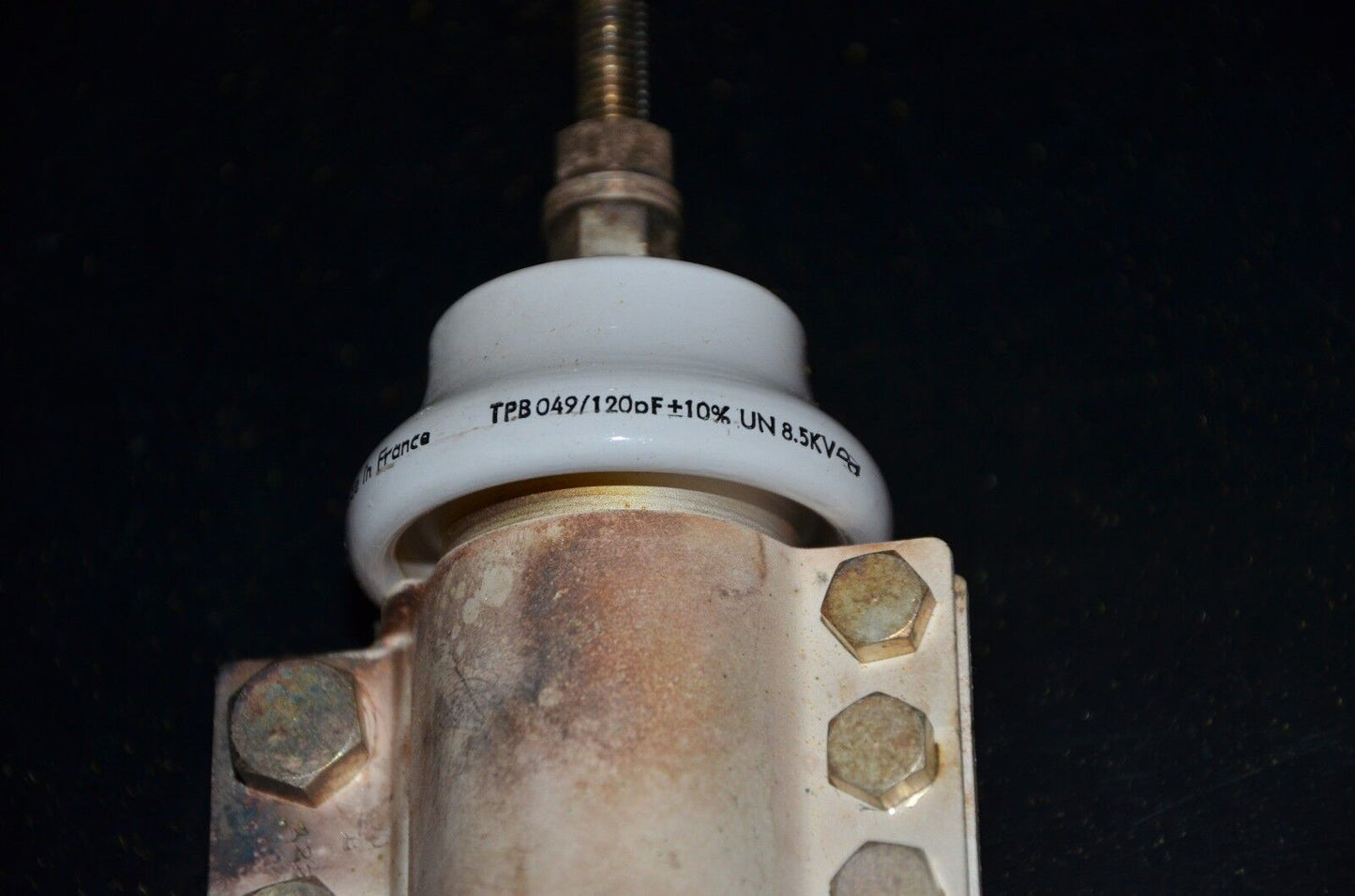 LCC France 120pF 8.5KV doorknob capacitor for professional broadcast & ham radio