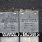 Two vintage Siemens PIO capacitors 4uF / 250V Klangfilm -  tested
