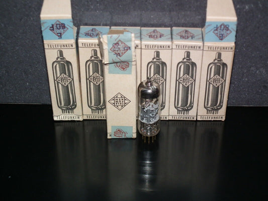 E80F Telefunken 6084 NOS NIB EF86 sub Made by Philips Heerlen 1966 Bad Printings
