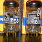 Valvo 6201 (ECC81 12AT7) NOS matched pair rebranded Philips RARE DISC GETTER