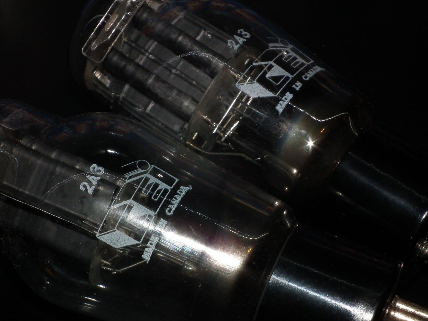 Platinum Matched Pair 2A3 Canadian Marconi NOS NIB DD Getter Rebranded CEI