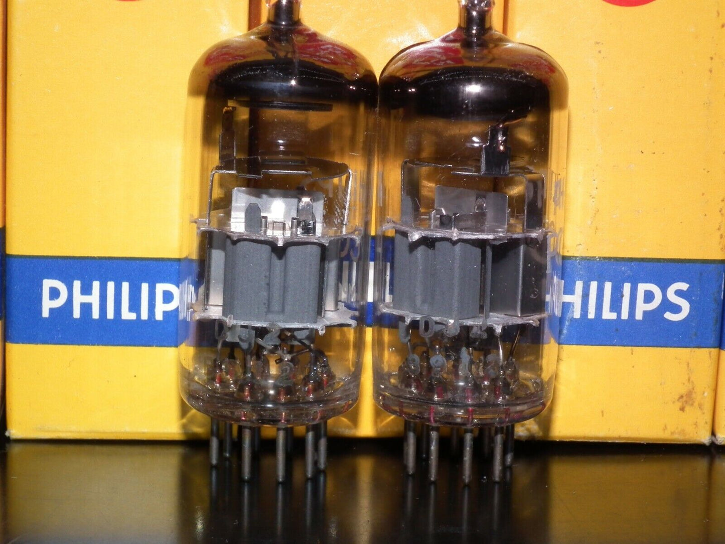 PCC88 Mullard 7DJ8 Rebranded Philips Platinum Matched Pair