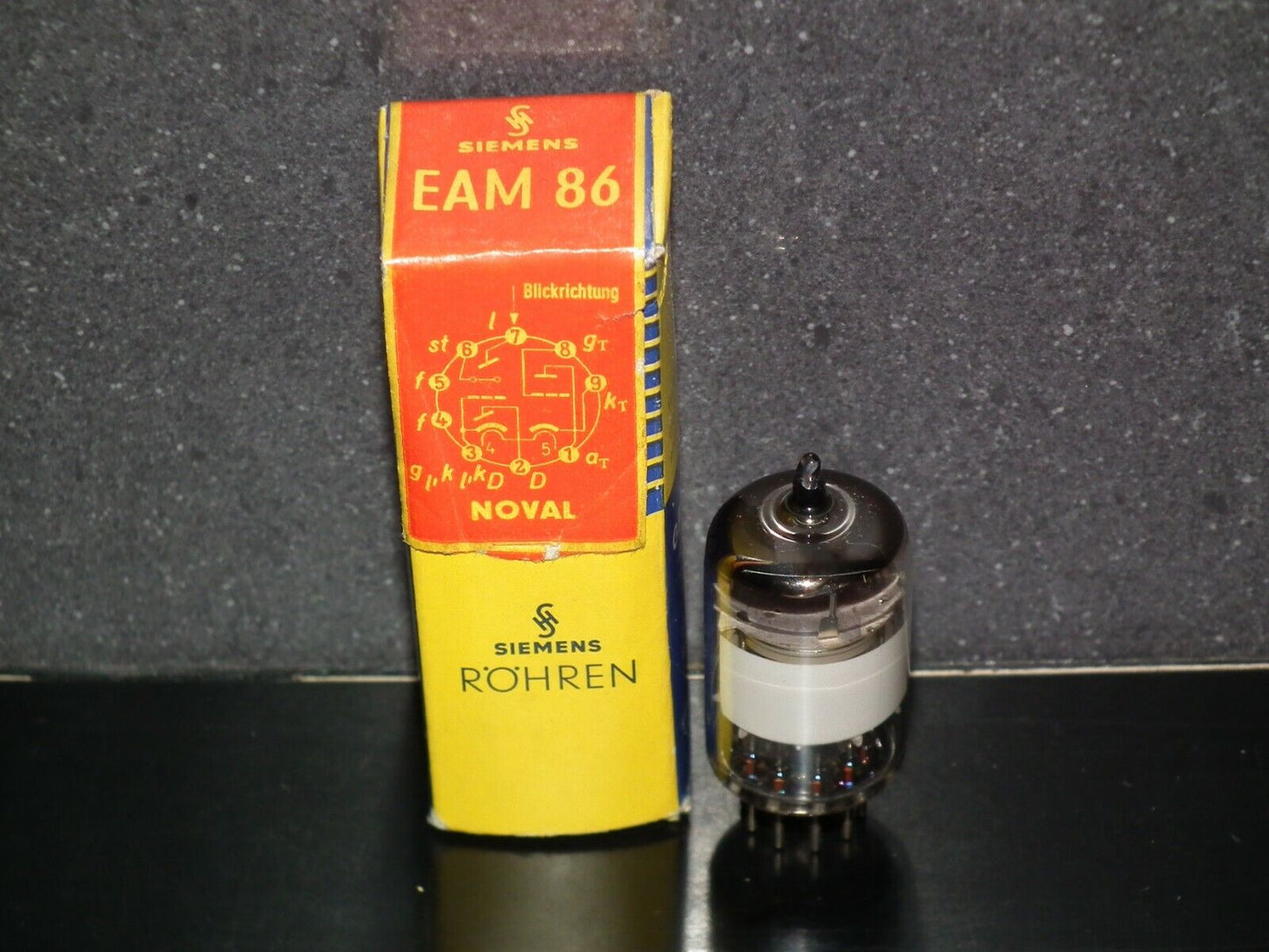 EAM86 Telefunken diamond bottom rebranded Siemens NOS NIB tested