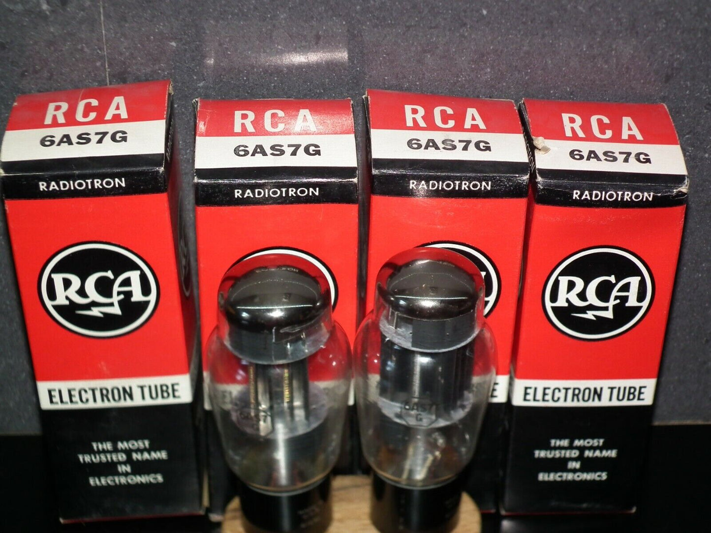 6AS7G RCA NOS NIB Platinum Matched Pair Coke Bottle The Same Codes 6080 ECC230