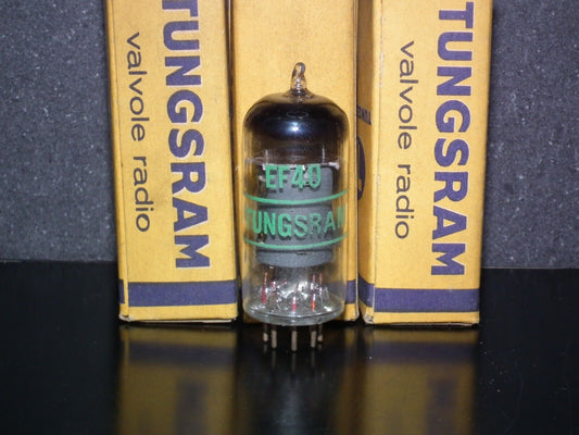 EF40 Tungsram Austria RARE Foil Disc Getter late 50s Low Noise Audio