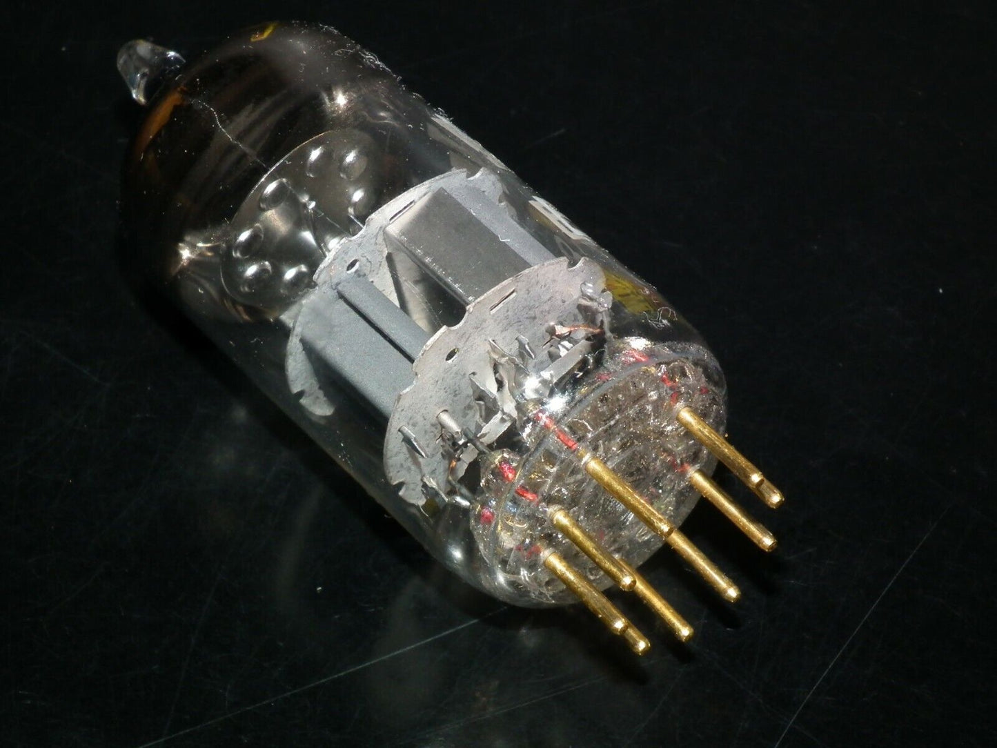 E88CC Mullard MItcham Rebranded Valvo Gold pins, perfectly balanced NOS NIB