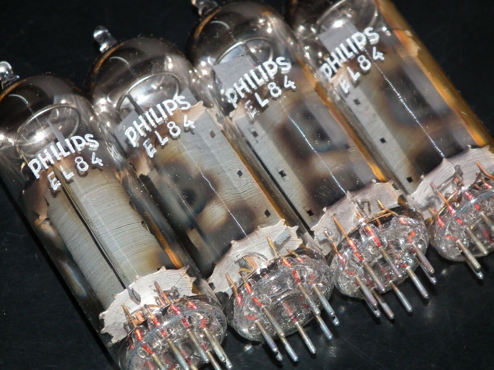 one matched quad EL84 6BQ5 Philips made, for audio Partridge ANK Leben one matched quad EL84 6BQ5 Philips made, for audio Partridge ANK Leben