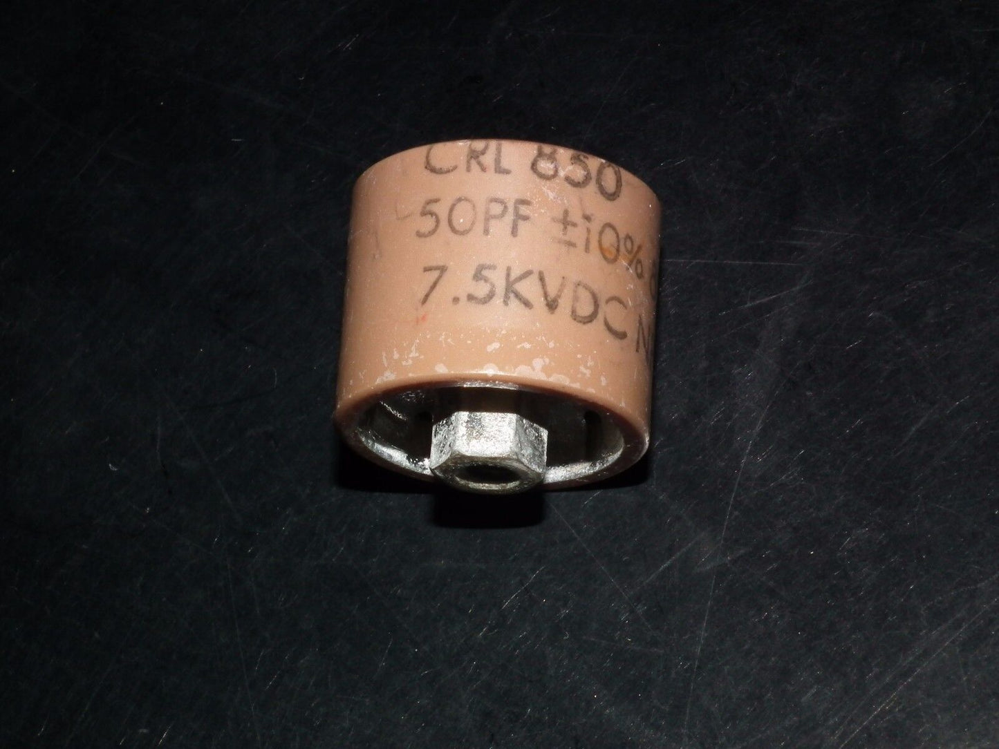 RF ceramic doorknob HV capacitor CRL850 50pF 7500V NOS 50pF 7.5KV 0.0005uF