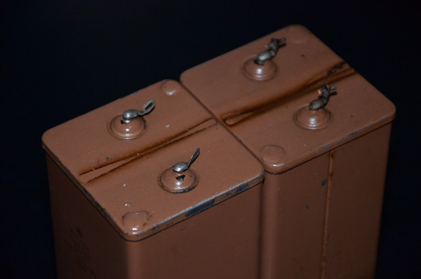 Two vintage PIO capacitors 4uF 1000V NOS 1977 KBG-MN Soviet Military OTK quality