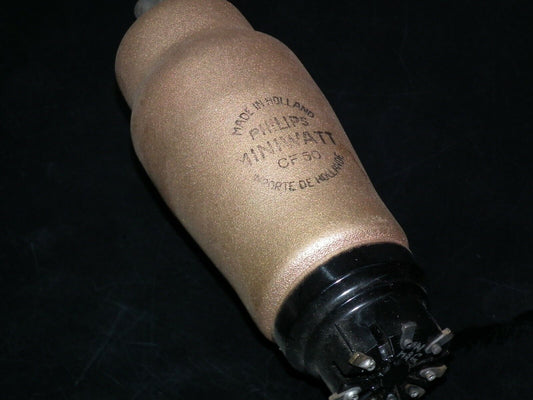 CF50 Philips NOS low noise gold coated microphone pre amplifier pentode, tested
