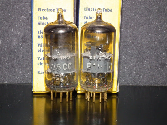 Platinum Matched Pair Siemens E88CC Used Tested NOS GRAY SHIELD A01 MP2