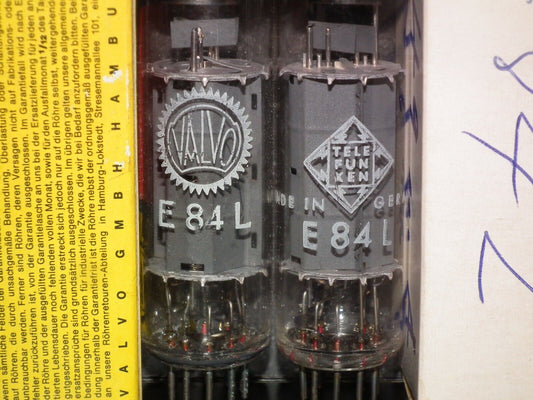 E84L 7320 Platinum Matched Pair Siemens NOS NIB EL84 6BQ5 Telefunken Valvo