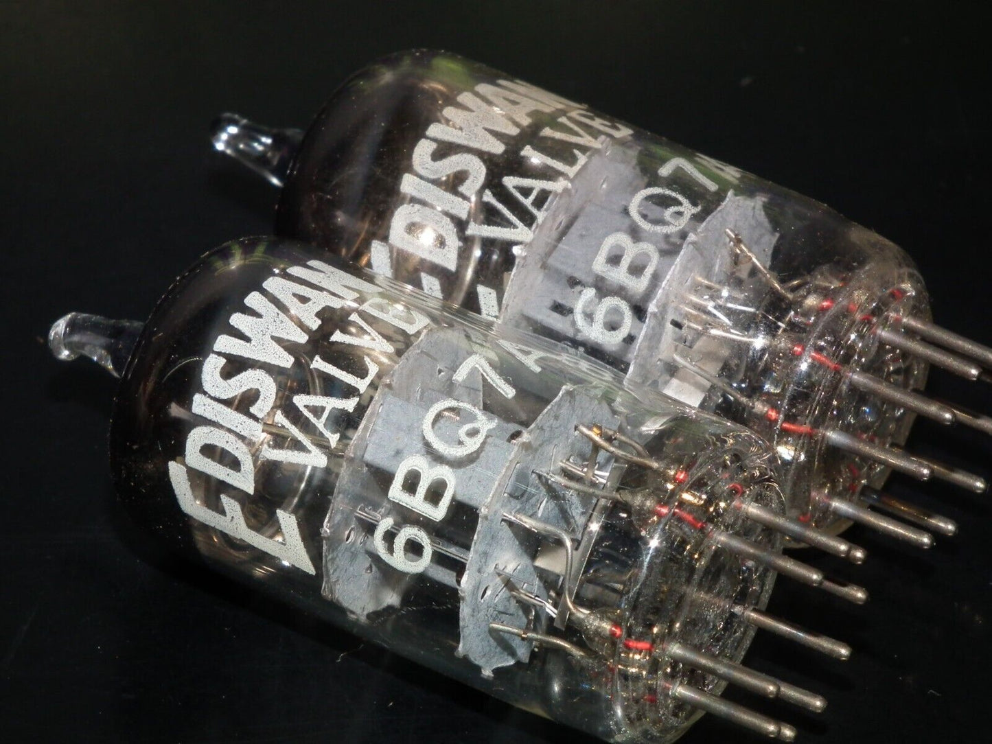 Platinum matched pair (2 tubes) 6BQ7A Ediswan Made in UK NOS NIB