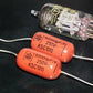 Two polystiren capacitors 50000pF 0.05uF 250V ISKRA SIEMENS 1974 HI End Tube Amp