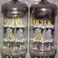ECC85 6AQ8 RFT NOS Platinum matched pair, old type early 70s East Germany