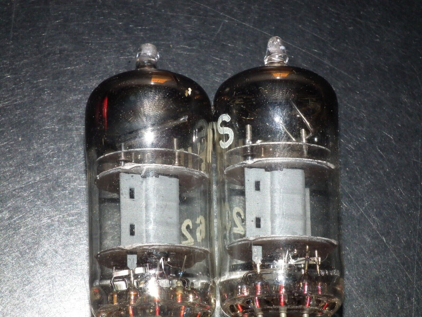6201 Valvo ECC801S ECC81 E81CC Matched pair Used Tested ULTRA RARE Hamburg 1956