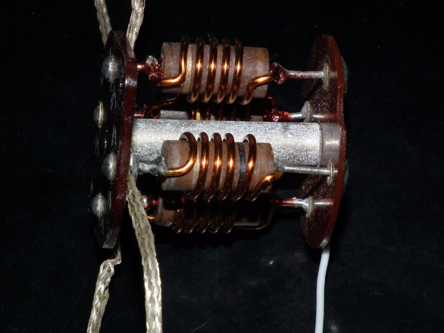 Suppressor Choke Assembly with plate caps for four tubes (HAM Radio Linear AMPs)