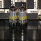 12AU7A Sylvania ECC82 NOS NIB platinum matched pair Long Plates Big O Getter Yel