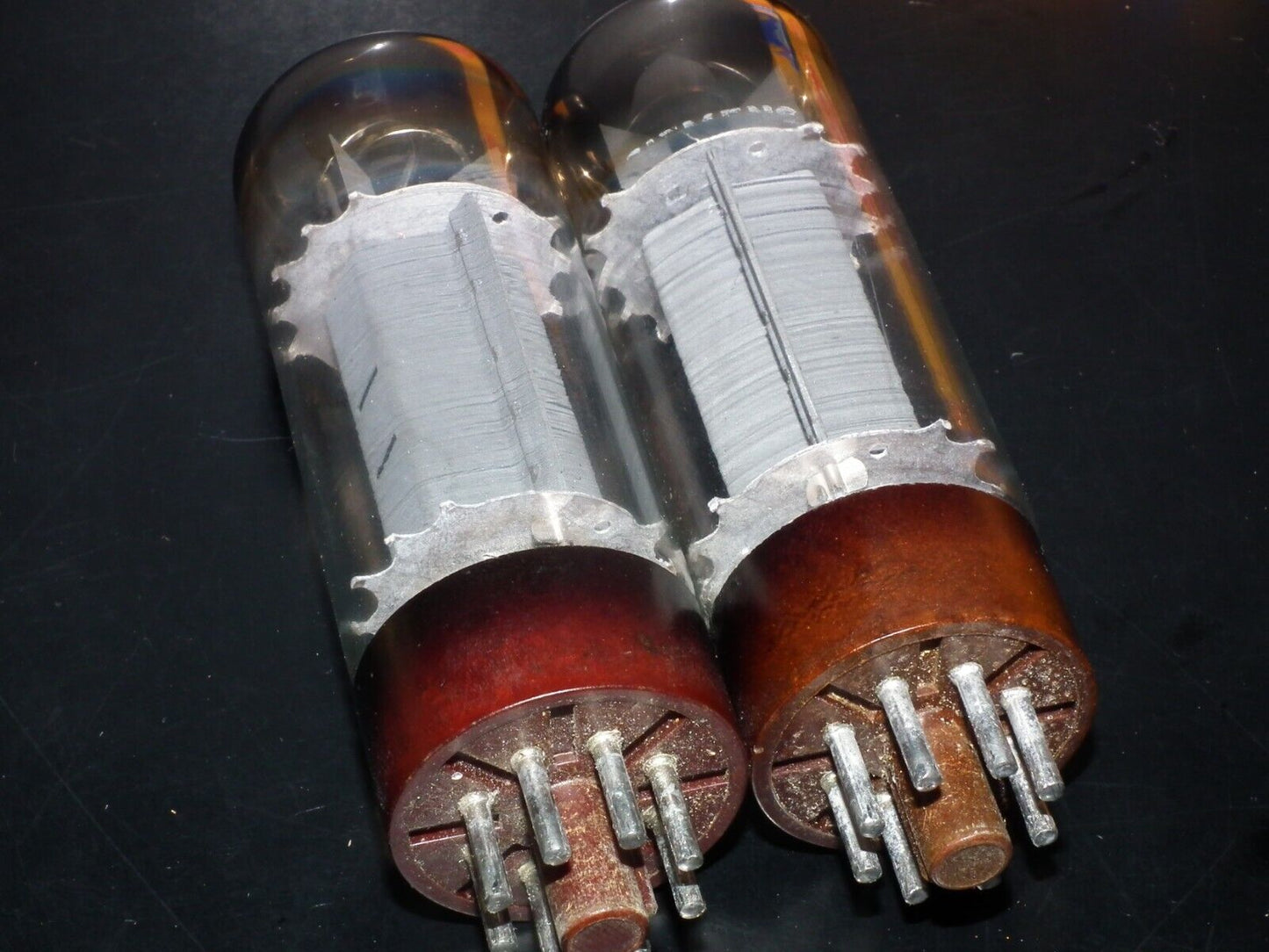 EL34 6CA7 Tesla Czechoslovakia Platinum Matched Pair Tested NOS