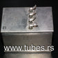 One vintage Siemens PIO capacitors 4 + 4 uF / 160V Klangfilm West Germany 1968