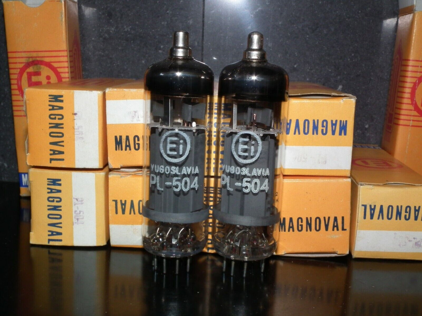 Matched Pair PL504 EI Philips NOS NIB - Yugoslavia from 80s