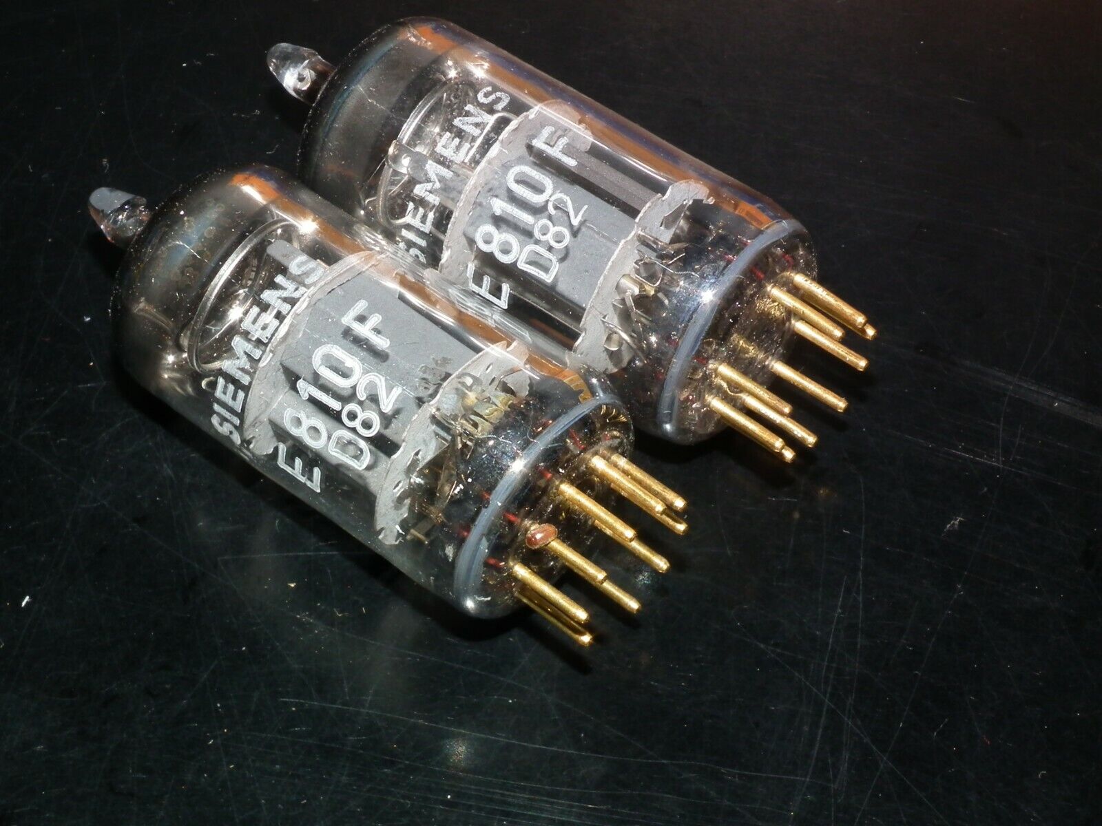Matched Pair Siemens E810F 7788 NOS NIB Gold pin 60s Low Matched Pair Siemens E810F 7788 NOS NIB Gold pin 60s Low