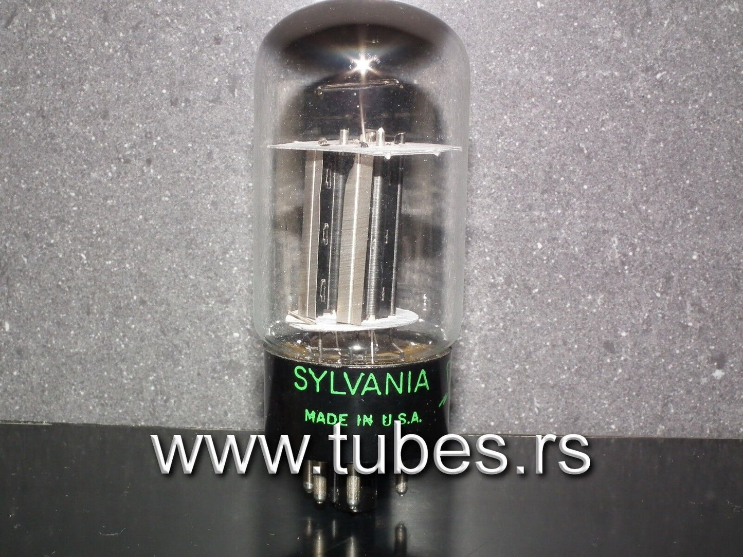 5V4GA Sylvania VT-206 NOS NIB black plates, carbonized nickel