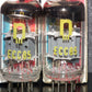 Matched pair ECC85 RFT NOS NIB Inclined Big O Getter, early 60s