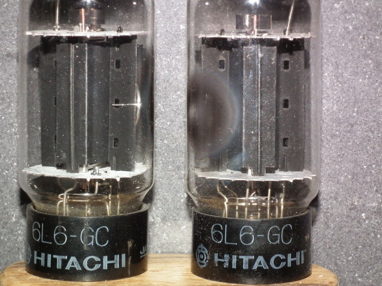 6L6GC Hitachi Japan Platinum Matched Pair tested NOS 98/96mA