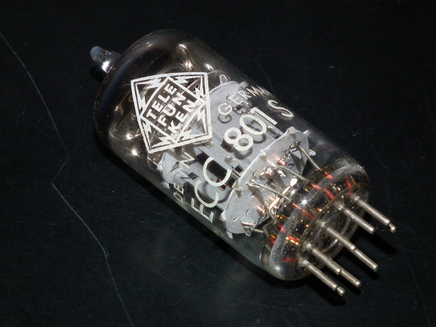 ECC801S Telefunken ECC81 Used Tested 100% Ulm plant, Diamond bottom