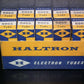 5965 Haltron E180CC 7062 NOS NIB Platinum matched pair, early 60s made in UK