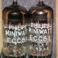 ECC81 12AT7 Mullard rebranded Philips NOS Platinum Matched Pair Blackburn 1967
