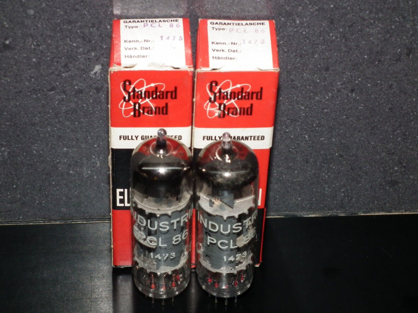 Matched pair (2 tubes) PCL86 Standard Brand - Industrie 14GW8 NOS NIB Germany