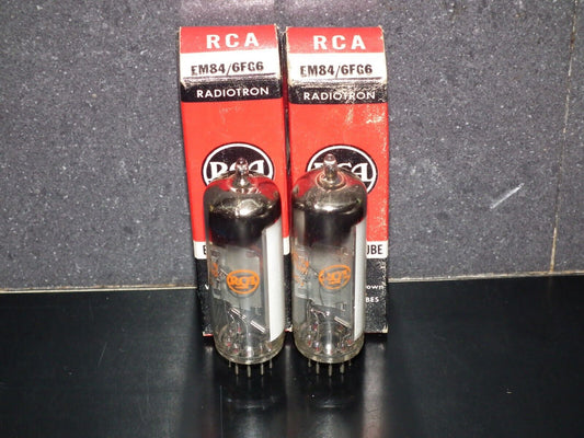 One (1 pcs) EM84 RCA 6FG6 NOS NIB Tuning Indicator Tube Magic Eye