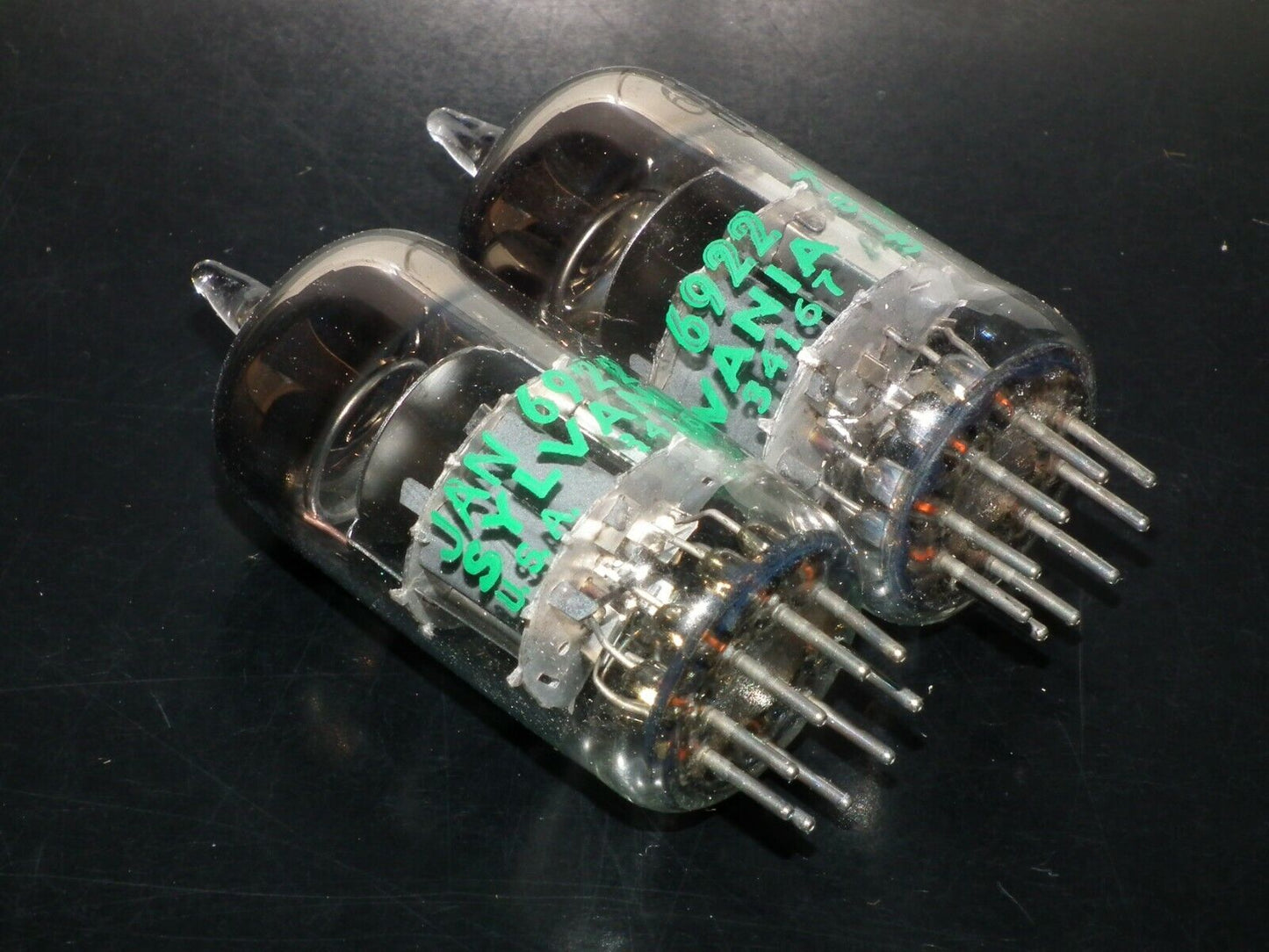 E88CC 6922 Sylvania Platinum Matched Pair Low Noise in original boxes USA NOS