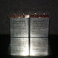 Two vintage Siemens electrolytic capacitors 50uF / 70V Klangfilm "Al-Elko rauh"
