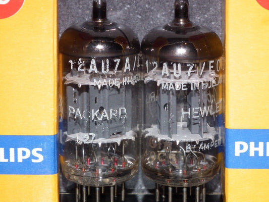 ECC82 Amperex for HP 12AU7 Matched Pair Used Tested 90%