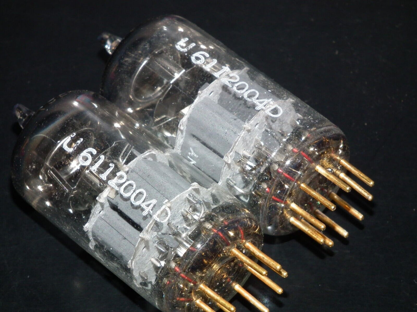 Platinum matched pair E88CC Telefunken 6922 Diamond Bttm Ulm Balanced Tested NOS