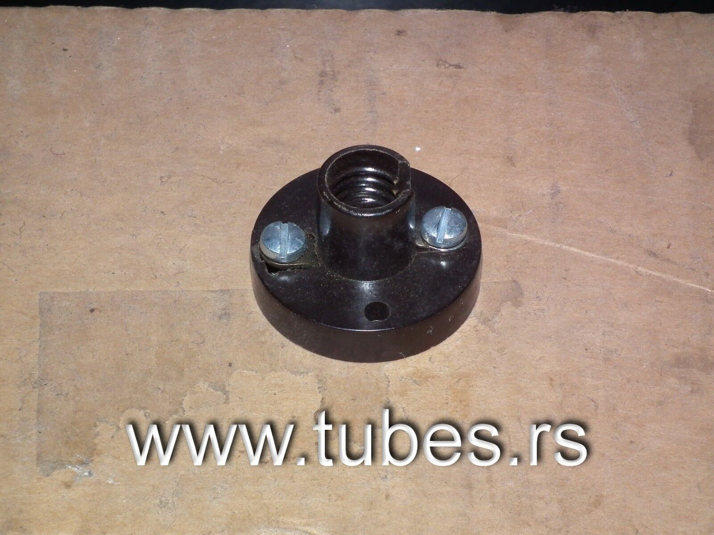 E10 bulb socket NOS made in 60s, Retro look, Klangfilm