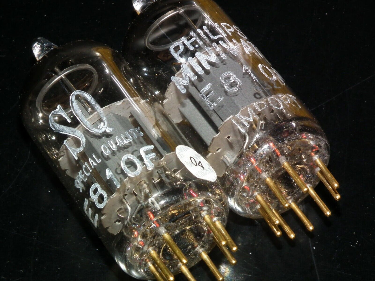 Matched Pair Philips Miniwatt E810F 7788 NOS NIB Gold pin Heerlen 60s Low Noise