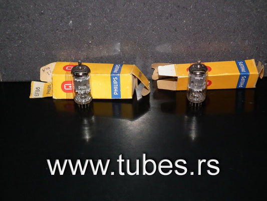 EF86 Philips 6267 NOS NIB big ring getter, Mazda Brussels tube plant 60S