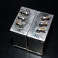 Two vintage Siemens PIO capacitors 2x4 uF / 250V Klangfilm, glass end seal