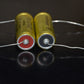 One vintage NOS Jensen electrolytic capacitors 22uF 450/500V Made in Denmark 70s
