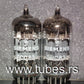 ECC83 12AX7 Siemens Halske NOS Platinum Matched Pair Munich tube plant 1967