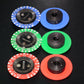 One (1 pcs) Vintage KNOB for 6mm shaft 0-24 Red Green Blue